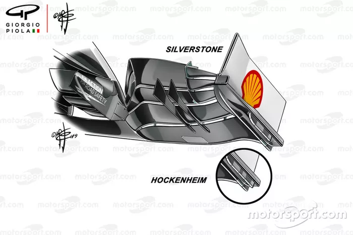 Design da placa final da Alfa Romeo C38, usado no GP da Alemanha