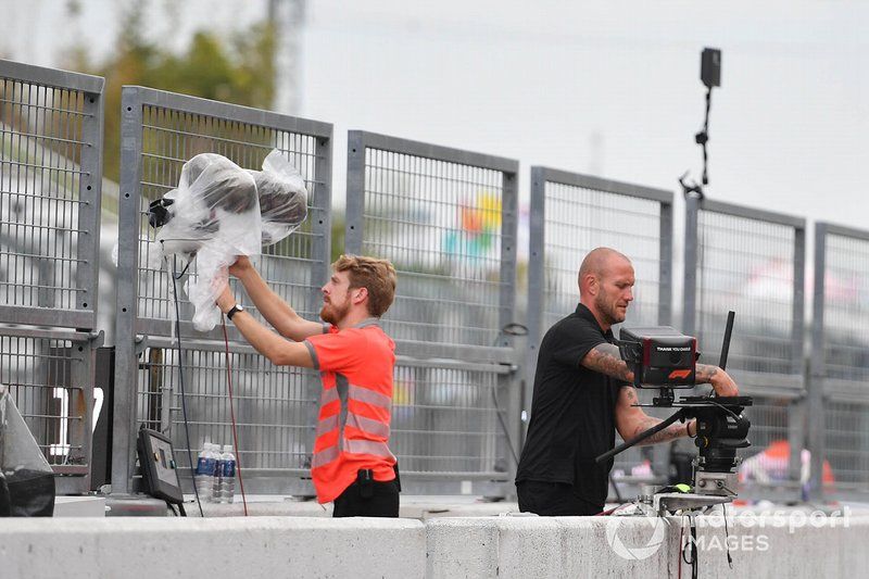 Preparaciones para la llegada del tifón a Suzuka