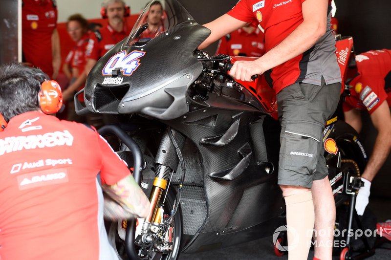 Le nouveau carénage de la Ducati
