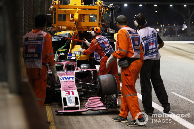 Abandon : Esteban Ocon (Racing Point Force India)