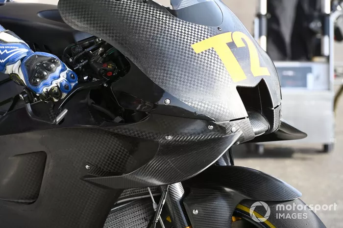 Detalle de la moto de Yamaha Factory Racing