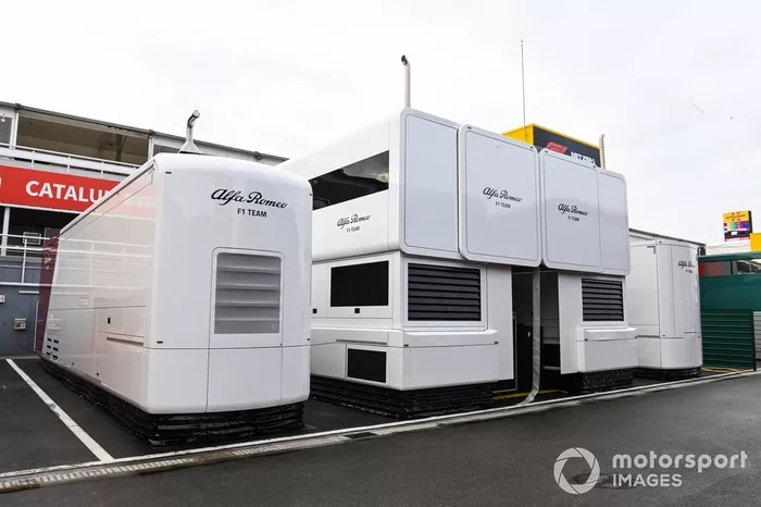 Het motorhome van Sauber