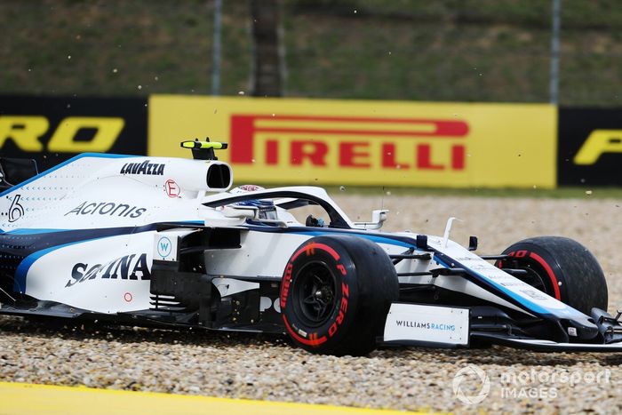 Nicholas Latifi, Williams Racing, se va a la grava