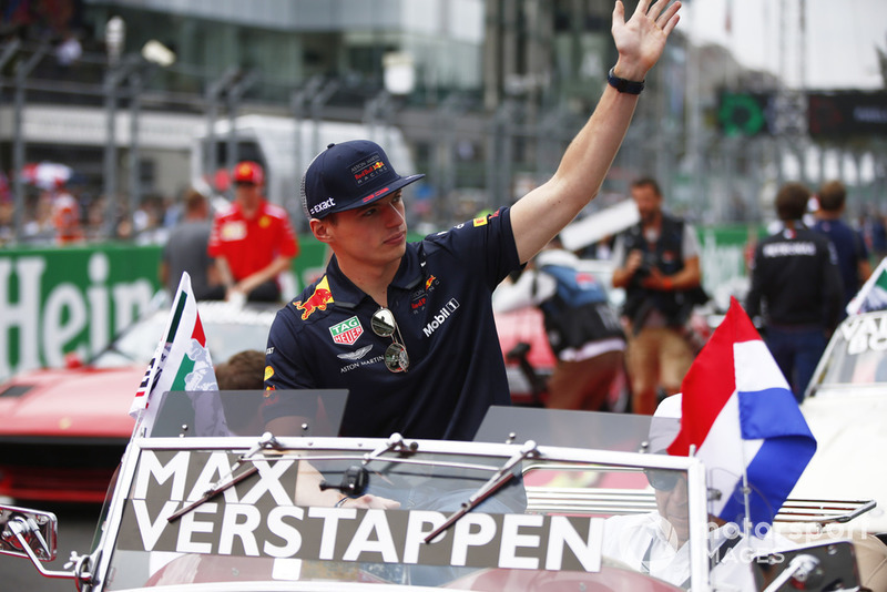 Max Verstappen, Red Bull Racing, in the drivers parade