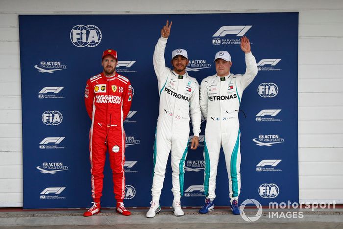 82ª pole position en el GP de Brasil, ya como pentacampeón