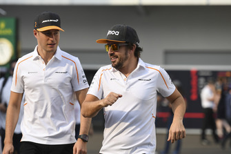 Stoffel Vandoorne, McLaren ve Fernando Alonso, McLaren