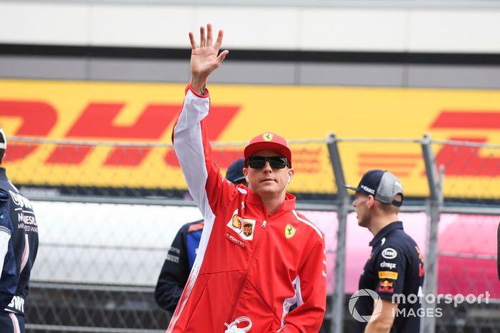 Kimi Raikkonen, Ferrari en el desfile de pilotos