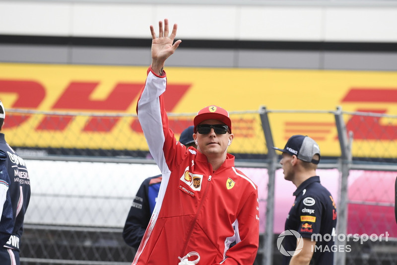 Kimi Raikkonen, Ferrari en el desfile de pilotos