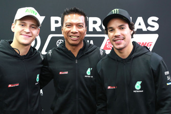 Фабіо Квартараро, керівник команди Разлан Разалі, Франко Морбіделлі, Petronas Yamaha SRT