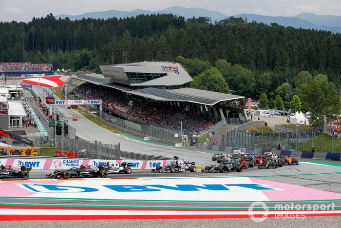 Valtteri Bottas, Mercedes W12, Pierre Gasly, AlphaTauri AT02, Yuki Tsunoda, AlphaTauri AT02,Lance Stroll, Aston Martin AMR21