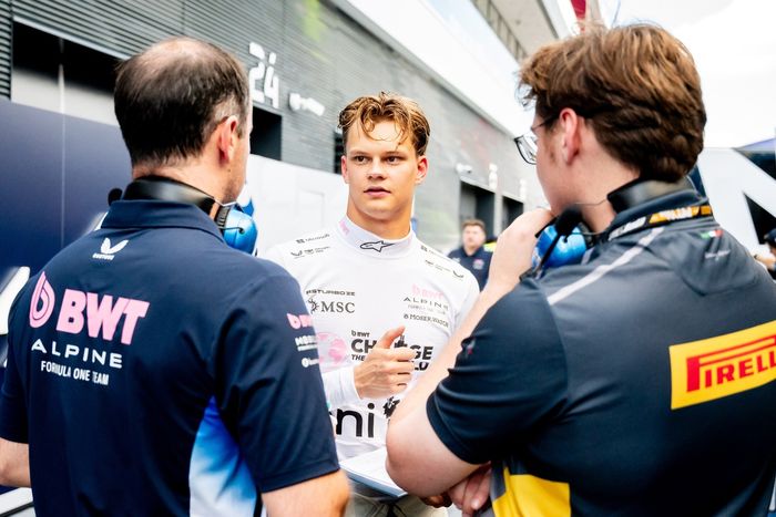 Paul Aron, Alpine, Pirelli testing Hungaroring