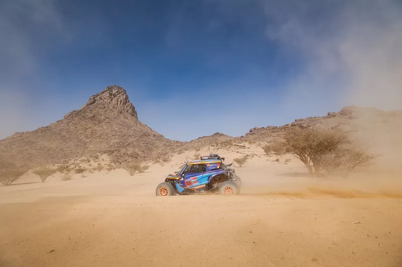 315 QUANDT Annett (ger), SEEL Annie (swe), X-Raid, X-Raid Team, Challenger T3, in azione durante il Prologo della Dakar 2025 il 3 gennaio 2025 intorno a Bisha, Arabia Saudita - Foto Frédéric Le Floc'h / DPPI