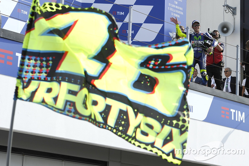 Deuxième place pour Valentino Rossi, Yamaha Factory Racing