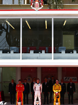 Podium: winnaar Artem Markelov, RUSSIAN TIME, tweede Norman Nato, Racing Engineering, derde Oliver