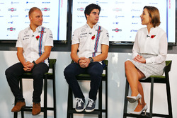 Valtteri Bottas, Lance Stroll, Claire Williams, jefa del equipo Williams