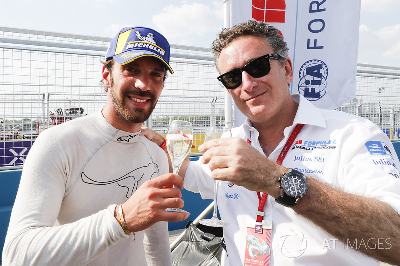 Jean-Eric Vergne, Techeetah, Alejandro Agag, CEO, Formula E