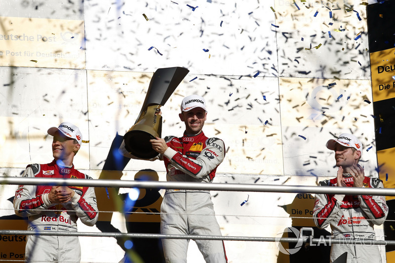 Podio final del campeonato: René Rast, Audi Sport Team Rosberg, Audi RS 5 DTM