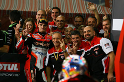 Chaz Davies, Ducati Team in Parc Ferme