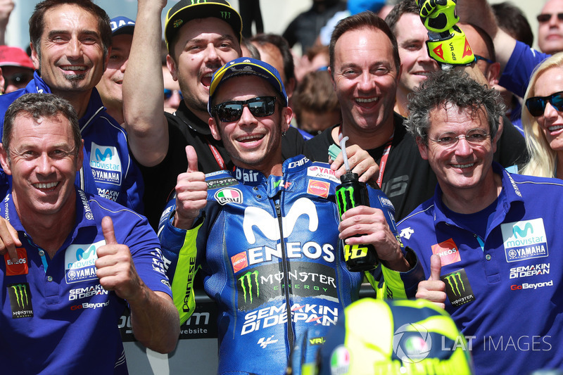 Third place Valentino Rossi, Yamaha Factory Racing