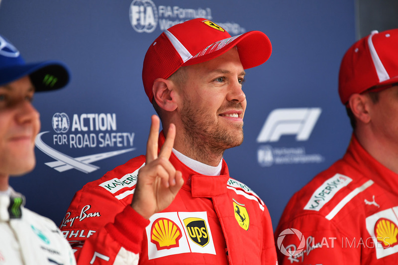 Pole pozisyonu galibi Sebastian Vettel, Ferrari