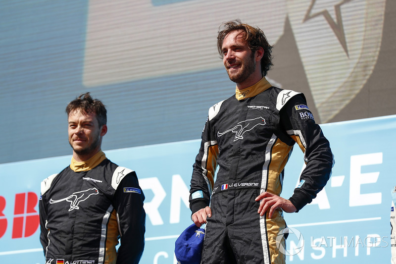 Jean-Eric Vergne, Techeetah, Andre Lotterer y Techeetah conforman el primer 1º 2º puesto en la historia de la Fórmula E