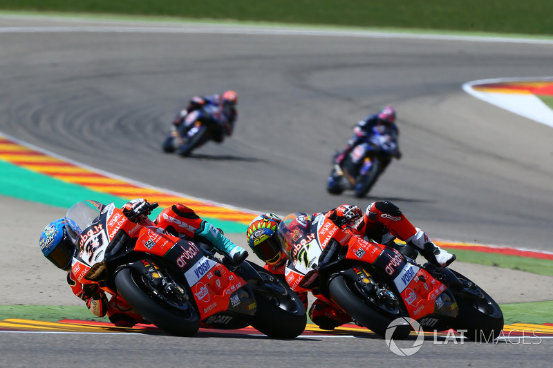 Marco Melandri, Aruba.it Racing-Ducati SBK Team, Chaz Davies, Aruba.it Racing-Ducati SBK Team