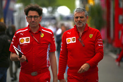 Maurizio Arrivabene, Team Principal, Ferrari, e Mattia Binotto, Chief Technical Office, Ferrari