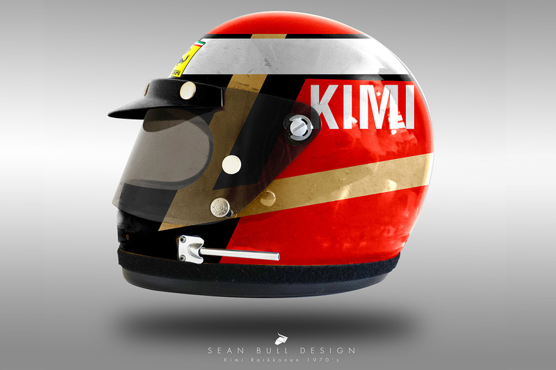 Kimi Raikkonen 1970's helmet concept