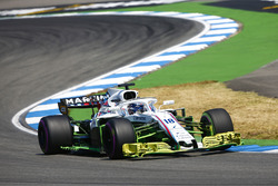 Lance Stroll, Williams FW41, avec de la peinture aérodynamique