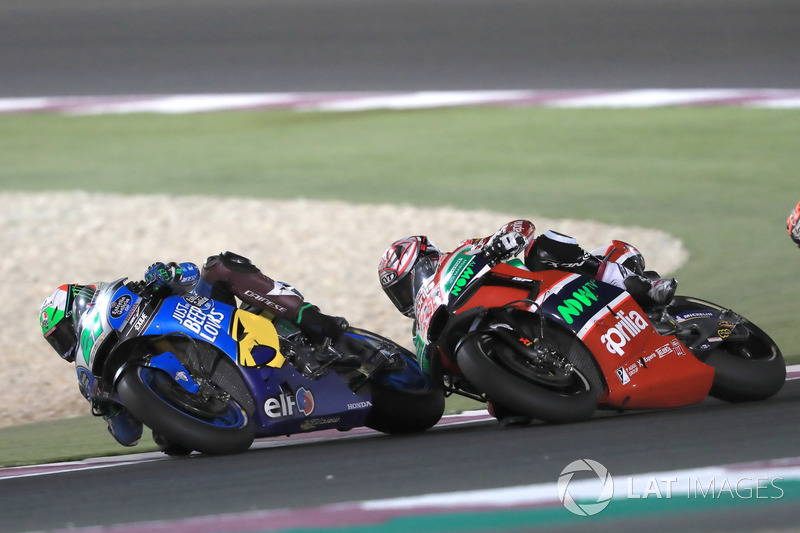 Franco Morbidelli, Estrella Galicia 0,0 Marc VDS, Aleix Espargaro, Aprilia Racing Team Gresini