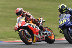 Accidente de Marc Márquez, Repsol Honda Team y Valentino Rossi, Yamaha Factory Racing