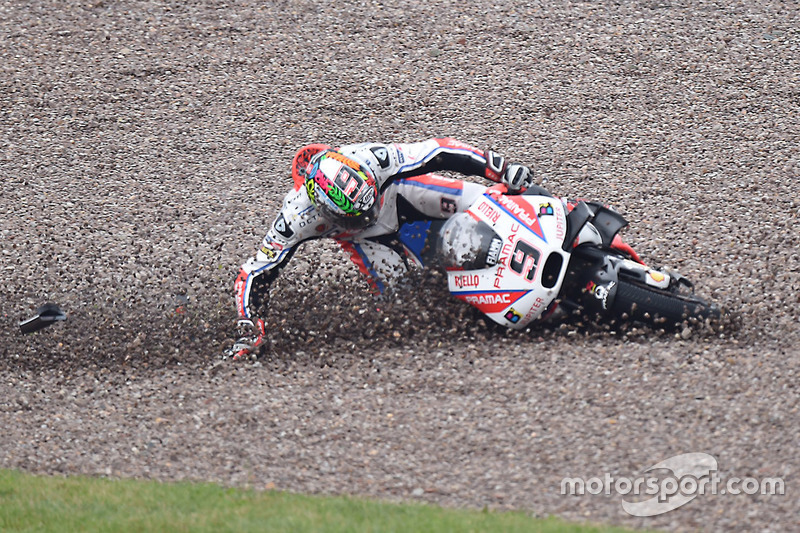 La caduta di Danilo Petrucci, Pramac Racing