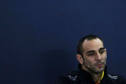 Cyril Abiteboul, Renault Sport F1 Director del equipo en conferencia de prensa de la FIA
