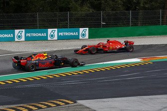 Sebastian Vettel, Ferrari SF71H, Lewis Hamilton, Mercedes AMG F1 W09, Max Verstappen, Red Bull Racing RB14