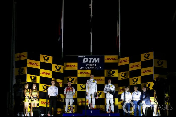 Podio: Paul Di Resta, Mercedes-AMG Team HWA, Mercedes-AMG C63 DTM, Robin Frijns, Audi Sport Team Abt Sportsline, Audi RS5 DTM y Edoardo Mortara, Mercedes-AMG Team HWA, Mercedes-AMG C63 DTM
