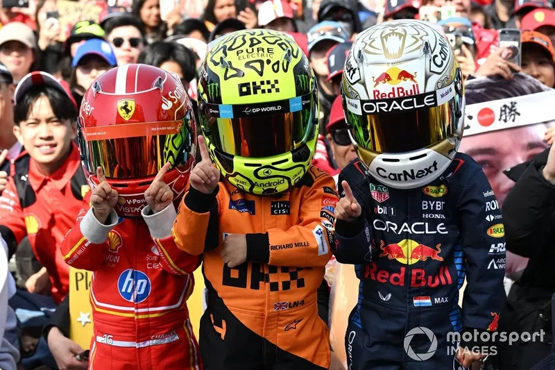 Charles Leclerc, Ferrari, Lando Norris, McLaren, Max Verstappen, Red Bull Racing