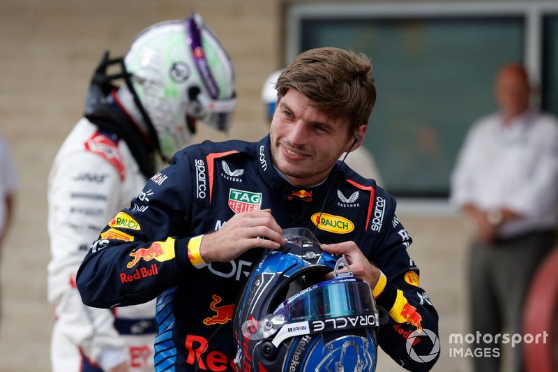 Sprint pole man Max Verstappen, Red Bull Racing