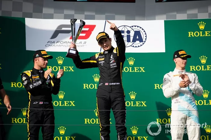 Christian Lundgaard, ART Grand Prix Max Fewtrell, ART Grand Prix e Jake Hughes, HWA RACELAB