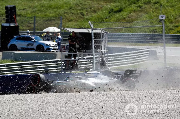 L'accident de Valtteri Bottas, Mercedes AMG W10 
