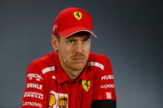 Sebastian Vettel, Ferrari pendant la conférence de presse