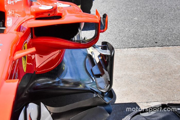 Ferrari SF70H, suelo y deflectores de los pontones