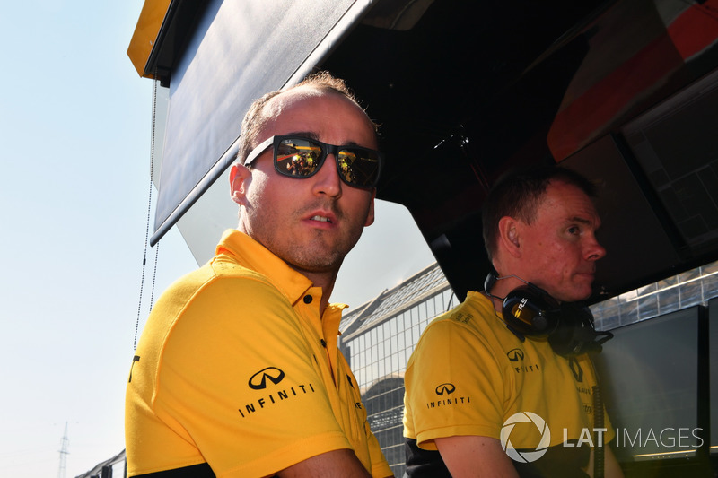 Robert Kubica, Renault Sport F1 y Alan Permane, Renault Sport F1 Team