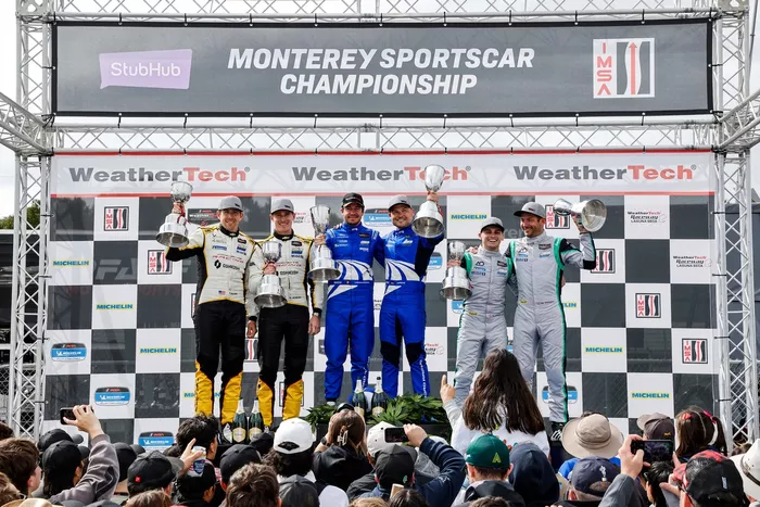 #3 Corvette Racing by Pratt Miller Motorsports: Antonio Garcia, Alexander Sims, #65 Ford Racing: Christopher Mies, Frederic Vervisch, #77 AO Racing: Nick Tandy, Harry King