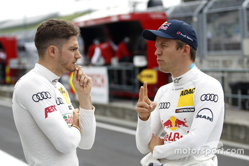 Edoardo Mortara, Audi Sport Team Abt Sportsline, Audi RS 5 DTM; Mattias Ekström, Audi Sport Team Abt