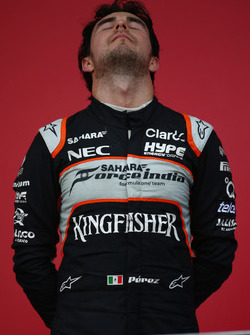Podio: Tercer lugar Sergio Pérez, Force India F1 VJM09