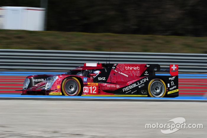 #12 Rebellion Racing Rebellion R-One AER: Nicolas Prost, Nick Heidfeld, Nelson Piquet Jr.