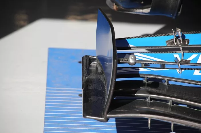Endplates del alerón delantero del McLaren MCL35