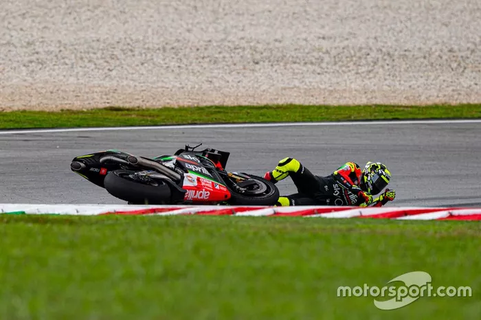 Caída de Andrea Iannone, Aprilia Racing Team Gresini