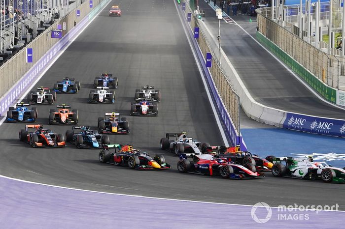 Ralph Boschung, Campos Racing, Calan Williams, Trident y Ayumu Iwasa, Dams 