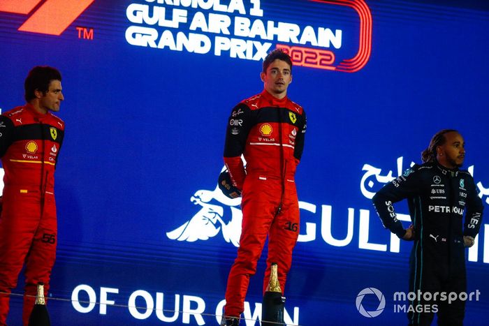 2022. 1 Charles Leclerc, 2. Carlos Sainz, 3. Lewis Hamilton